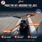 How the orange Bumper Shock works: marine bumper plus shock line between two rafted pontoons. Clip to a cleat, rail or dock. Made in USA