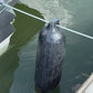 Bumper Shock video: silver shock line holding a marine bumper between a boat and the dock